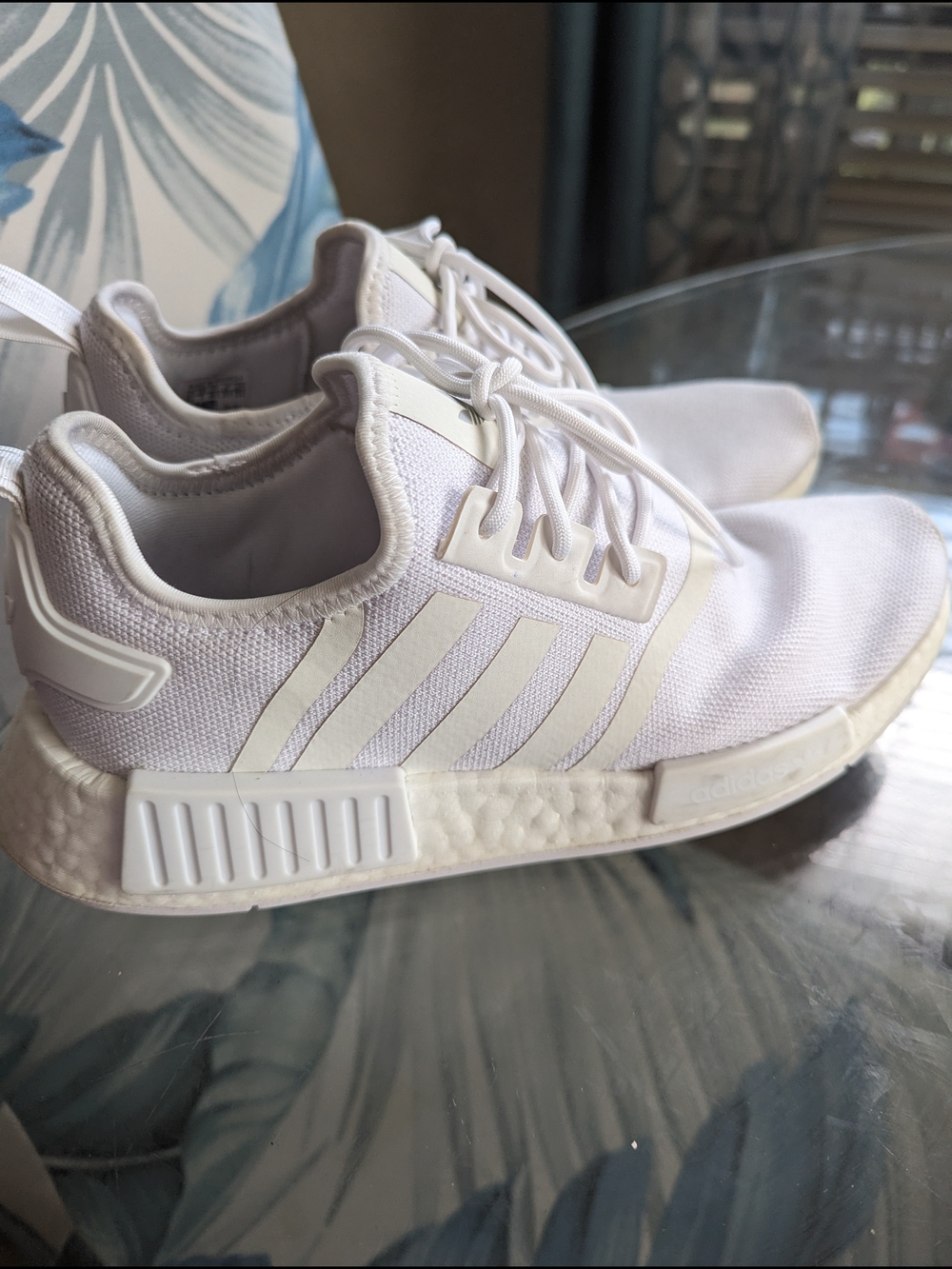 Adidas NMD R1 Triple White Sneakers